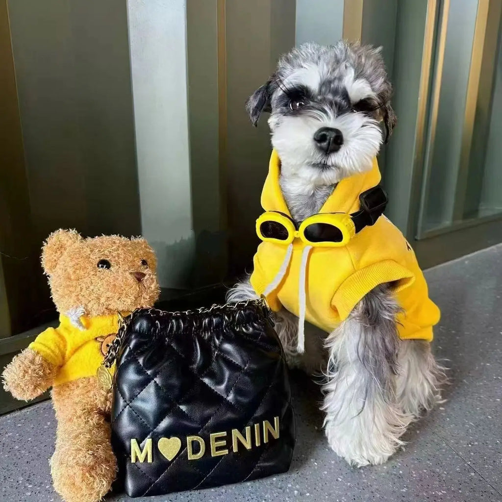 Wholesale Pet Warm Dog Winter Clothes Cute Dog Sleeve/Sleeveless Hoodies Pet Dogs Costume Jacket for French Bulldog Chihuahua