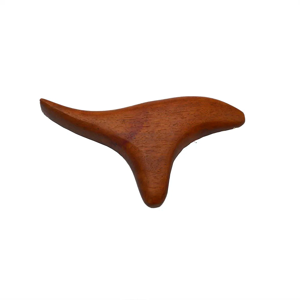 Red Wood Gua Sha Massage Stick, Acupressure Point Therapy Tool for Meridian Massage, Chinese Physical Massager