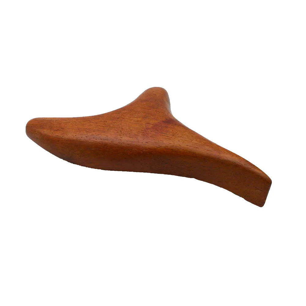 Red Wood Gua Sha Massage Stick, Acupressure Point Therapy Tool for Meridian Massage, Chinese Physical Massager