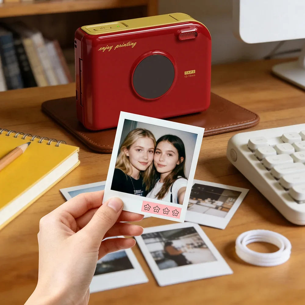 Mini Printer Phomemo A30 Wireless Bluetooth Label Maker Portable Design Ideal for Gift Tags Photo Labels