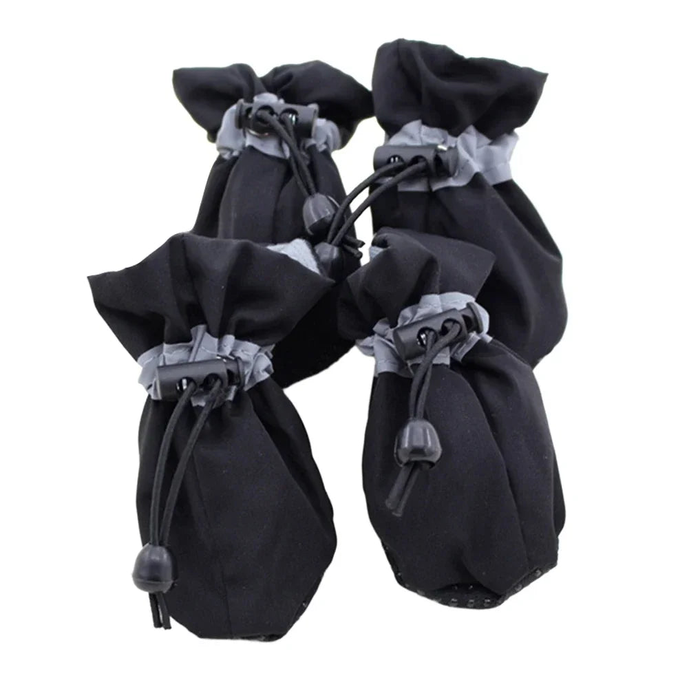 4PCS Puppy Waterproof Hiking Slipper Boots Durable Dog Shoes For Small And Medium Sized Dogs