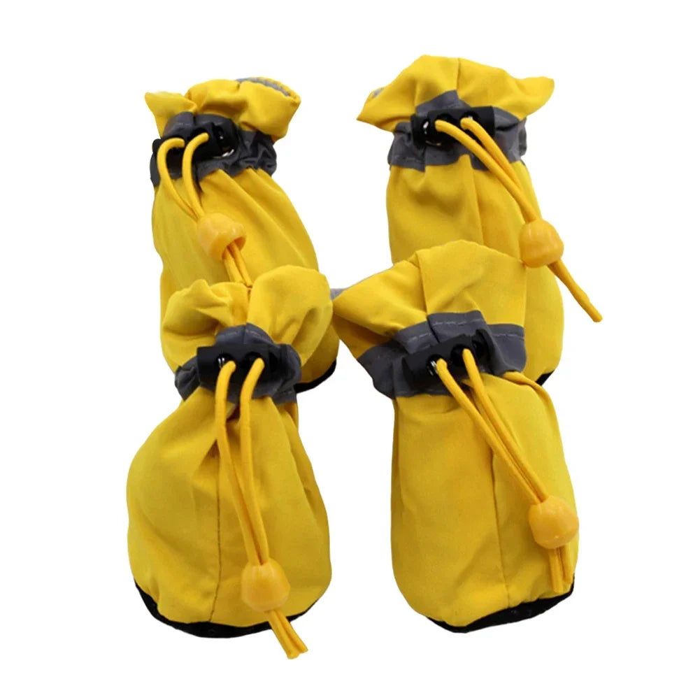 4PCS Puppy Waterproof Hiking Slipper Boots Durable Dog Shoes For Small And Medium Sized Dogs